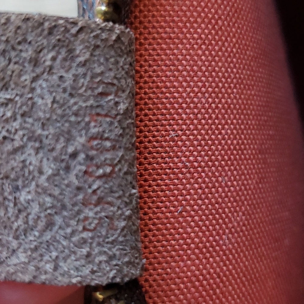 EUC Damier Ebene Canvas Trousse Makeup Bag w/ Strap - Picture 9 of 12